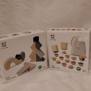 Twisted Blocks and Shake N Flip Set - Natural and Colorful